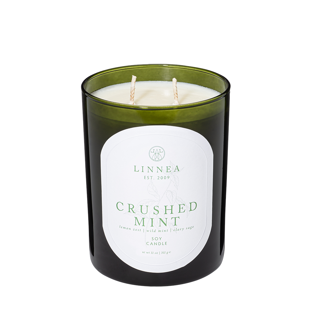 Fresh Mint & Lime Essential Oil Small Tin Candle - Olivia's Flower