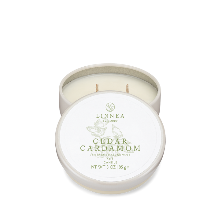 LINNEA Cedar Cardamom Petite Candle