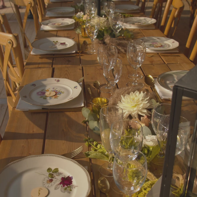 Thanksgiving table setting video